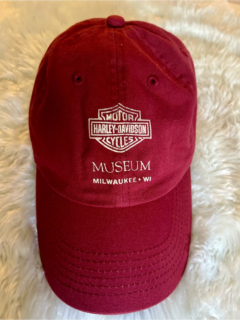 Harley-Davidson Maroon Museum Baseball Cap